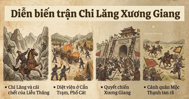 Trận Chi Lăng Xương Giang năm 1427: diễn biến, kết quả và ý nghĩa 2 Diễn biến trận Chi Lăng Xương Giang theo trình tự thời gian