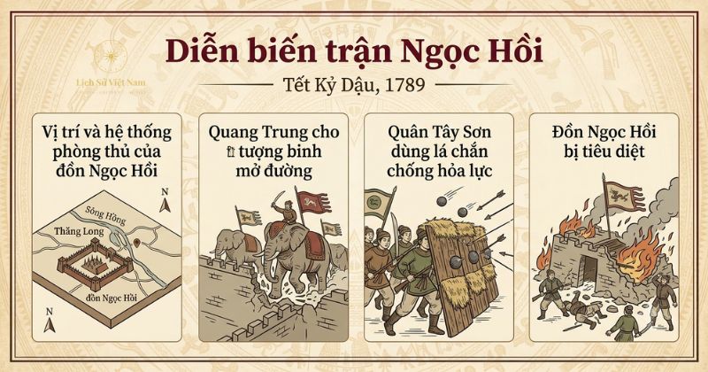 Diễn biến chiến thắng Ngọc Hồi – Đống Đa năm 1789 2 Trận Ngọc Hồi diễn ra như thế nào