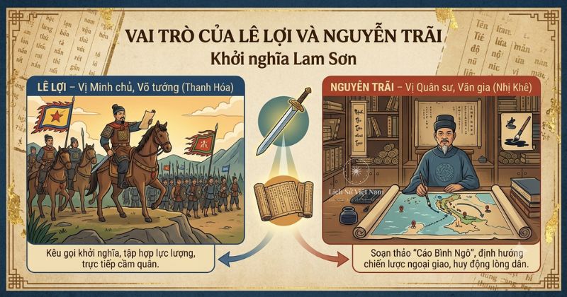Nguyên nhân thắng lợi của khởi nghĩa Lam Sơn (1418–1427) 4 Vai trò của Lê Lợi và bộ chỉ huy trong cuộc chiến chống quân Minh