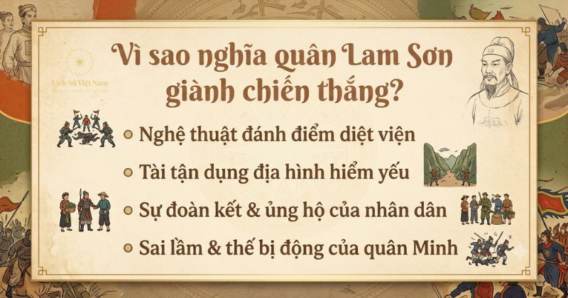 Trận Chi Lăng Xương Giang năm 1427: diễn biến, kết quả và ý nghĩa 3 Vì sao nghĩa quân Lam Sơn giành chiến thắng Chi Lăng Xương Giang